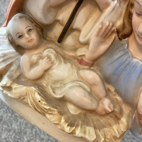 Vintage Italy Ceramic Nativity Scene Figurine Decor - Picture 12 of 16